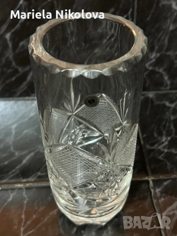 Кристална ваза , снимка 4 - Декорация за дома - 53358117