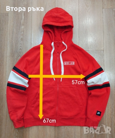Nike air fleece горнище мъжка оригинален , снимка 7 - Спортни дрехи, екипи - 52827114