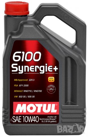 Моторно масло MOTUL 6100 Sinergie+ 10W40 5л, снимка 1 - Аксесоари и консумативи - 31176864