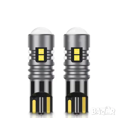 LED крушки T10 10 CR2525 SMD бели 12V 2 броя