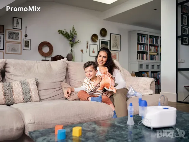 Компресорен инхалатор Omron X102 Total Небулизатор пулверизатор назален душ