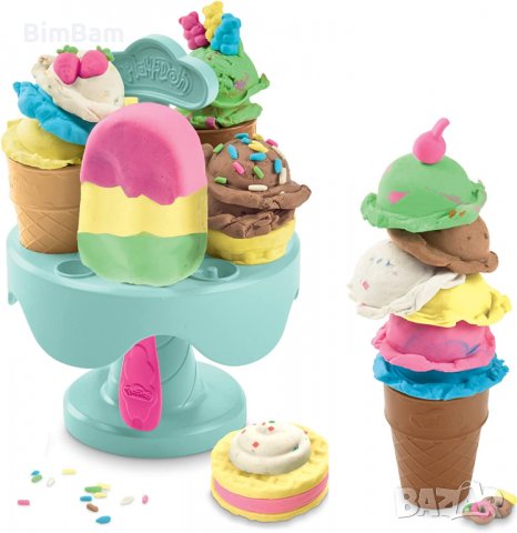 Детски комплект за моделиране на сладолед / Kitchen Creations Play Play-Doh/ Hasbro, снимка 4 - Пластелини, моделини и пясъци - 39648108