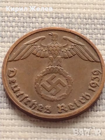 Монета 1 райхсфенинг 1939г. Германия Трети Райх с СХВАСТИКА за КОЛЕКЦИЯ 33073, снимка 6 - Нумизматика и бонистика - 42823286