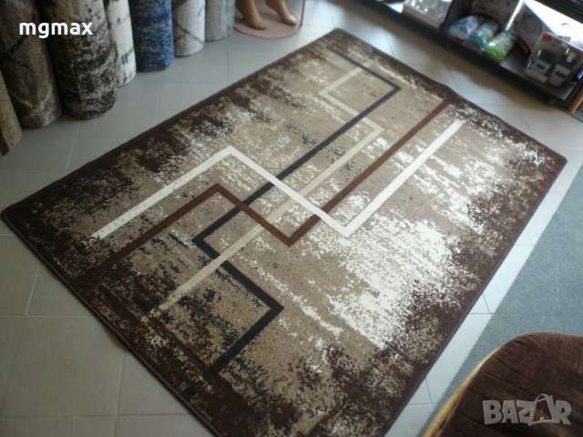 Мокетени килими и пътеки модел 109 кафяв, снимка 3 - Килими - 29624044