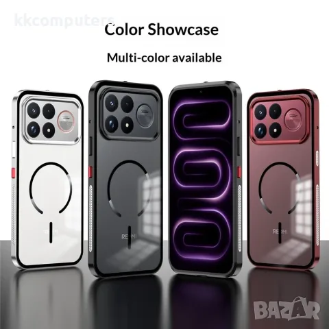 XUNDD за Xiaomi Redmi K100 Pro Max 5G / POCO F9 Ultra 5G Магнитен Калъф със 360° Стойка и Скрийн Про