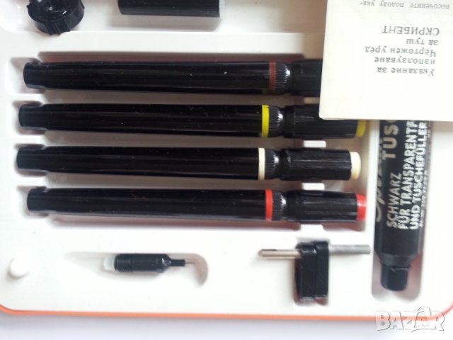 Рапидографи Scribent германски к-т от 4 писалки, Рапидограф на "Ален мак", Попово, НОВИ, неползвани , снимка 5 - Други ценни предмети - 30622844