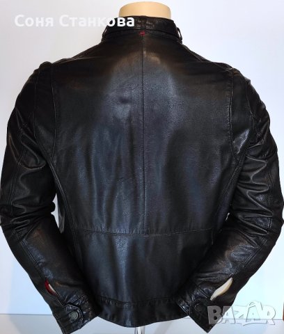 Мъжко кожено яке от естествена кожа - BOSS , Strellson, снимка 3 - Якета - 42707153