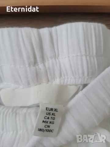 Нови къси бели панталонки H&M , снимка 4 - Къси панталони и бермуди - 51518500