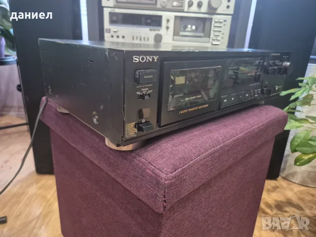 Японски касетен дек SONY TC-K420 от 1990 г. без липси и счупвания + подарък, снимка 4 - Декове - 56105862