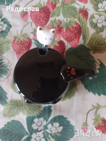 чаша за кафе с капак и лъжица, снимка 3 - Чаши - 51917936