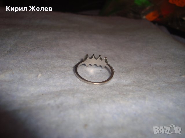 ИЗЯЩЕН НЕЖЕН СРЕБРИСТ ПРЪСТЕН с КРАСИВО ФАСЕТИРАНИ ЦИРКОНИ 27591, снимка 5 - Пръстени - 37513906