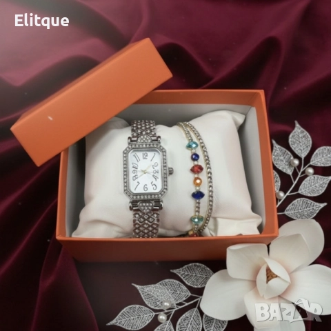 Часовник и гривни в комплект – завършена визия без усилие, снимка 4 - Дамски - 52561557