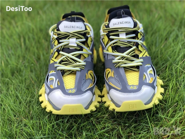 Balenciaga Track Sneaker "Yellow/Grey" , снимка 6 - Маратонки - 54359049