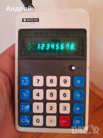 Стар калкулатор Sanyo CX-8034, снимка 7 - Други ценни предмети - 34135228