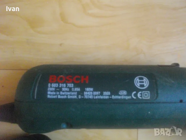 ШВЕЙЦАРСКО ОРИГИНАЛНО ЕЛ. ДЛЕТО МАШИНА ШАБЪР С 3 СКОРОСТИ 180 ВАТА BOSCH  PSE180E 2003г. за стъргане, снимка 14 - Други инструменти - 55710659