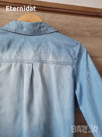 Дънкова риза , снимка 3 - Ризи - 44679788