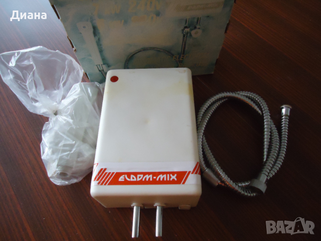 Проточен бойлер с душ от ЕЛДОМ, за стенен монтаж, снимка 2 - Бойлери - 44749204