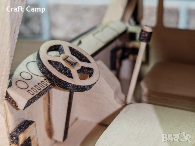 Дървен модел на Камион–Цистерна – Craft Camp, снимка 9 - Коли, камиони, мотори, писти - 52736076