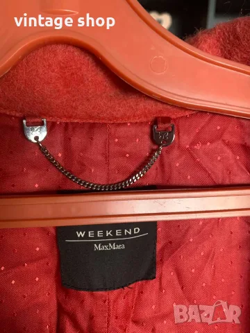 Палто Weekend Max Mara oversize, цвят корал, размер 46 IT, снимка 9 - Палта, манта - 56160135