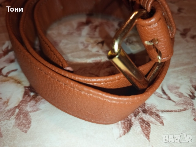 Нов Дамски Кожен Колан 120см., снимка 2 - Колани - 52777312