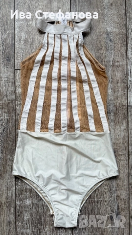 Ново бяло уникално парти официално боди телесна мрежа , снимка 2 - Корсети, бюстиета, топове - 52511108