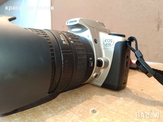 фотоапарат "Canon EOS 300 + обектив Canon 28–105 mm", снимка 3 - Фотоапарати - 50129782