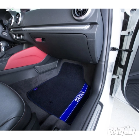 Стелик за кола, Универсален модел със син кант Sparco, 4бр в к-т, снимка 2 - Аксесоари и консумативи - 51441918