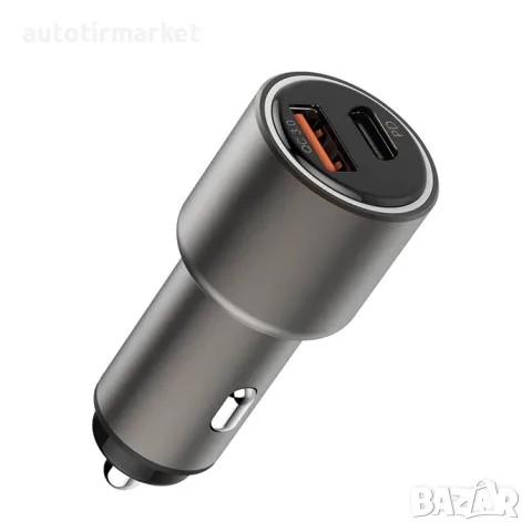 Зарядно за кола с два порта USB и USB – C – T21