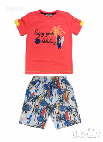 Комплект тропик принт Mackays , снимка 3 - Детски комплекти - 36381707