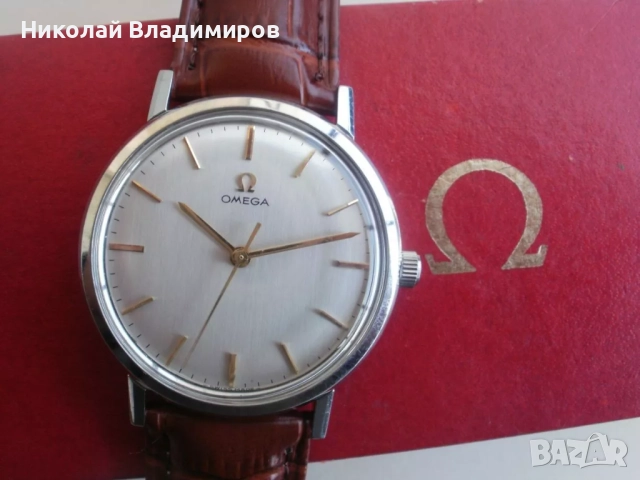  Omega перфектен мъжки ръчен часовник Омега механичен швейцарски, снимка 2 - Мъжки - 52313754