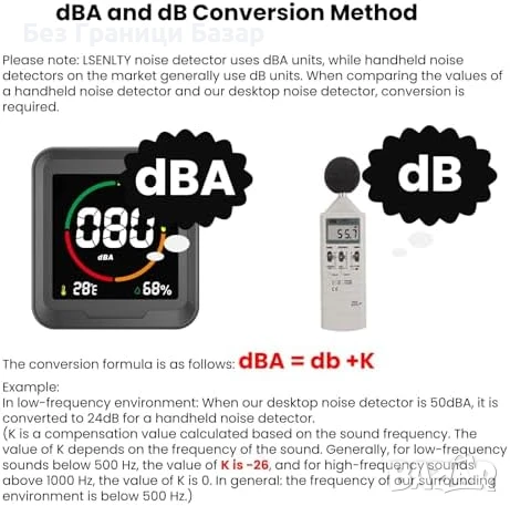 Нов Шумомер 3 в 1: Децибели, Температура, Влажност – LCD Дисплей, снимка 2 - Друга електроника - 51290023
