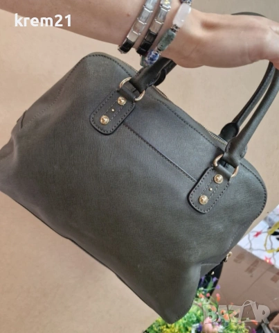 Michael Kors Cindy зелена дамска чанта, снимка 14 - Чанти - 53218547