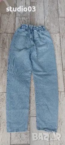 Дамски дънки paperbag ZARA xs, снимка 3 - Дънки - 50243102