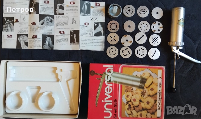  Ретро универсална преса за тесто (Universal lis na těsto) от Kovozávody Semily, снимка 2 - Антикварни и старинни предмети - 52810214