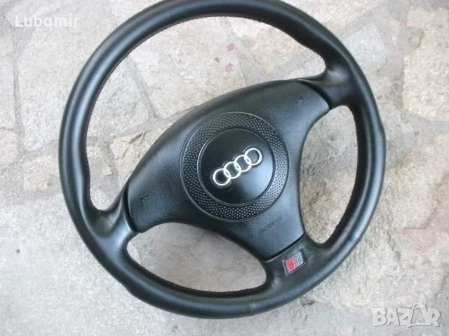  Волан трилъчев, кожен - оригинален Audi A4,A6,A8,TT - S Line !, снимка 9 - Части - 50015582