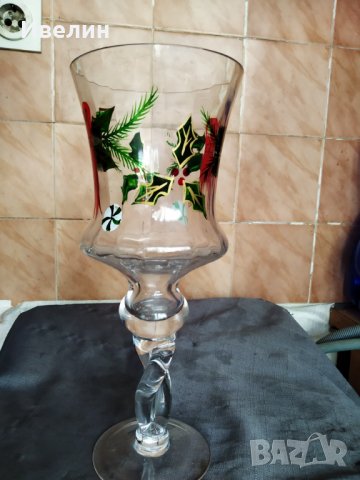 стъклена чаша за декорация, снимка 2 - Други - 30419071