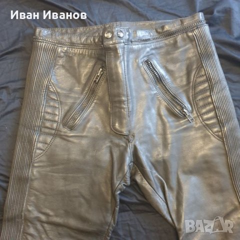 Мъжки кожен Мото панталон POLO   размер 50-С-М, снимка 14 - Панталони - 40427491