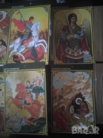 КРАСИВИ ХАРТИЕНИ ИКОНИ И ХОРУГВА НА ИИСУС ХРИСТОС, снимка 9 - Икони - 48423494