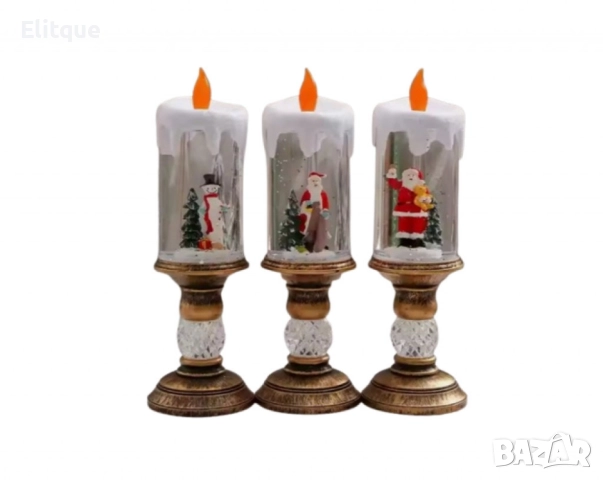 Коледна LED свещ, снимка 2 - Декорация за дома - 52545462