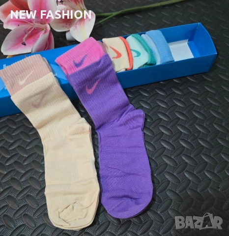 Дамски Чорапи -6бр- в Кутия ✨ Nike ✨ Karl LAGERFELD ✨ Calvin Klein ✨, снимка 8 - Дамски чорапи - 51642199