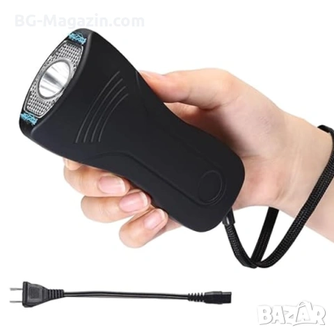 Мощен електрошок кучегон за самозащита от кучета нападение с LED фенер акумулаторен самоотбрана, снимка 9 - Екипировка - 53032332