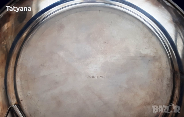 Винтидж Скандинавски сребърни чинии, снимка 9 - Антикварни и старинни предмети - 52612464