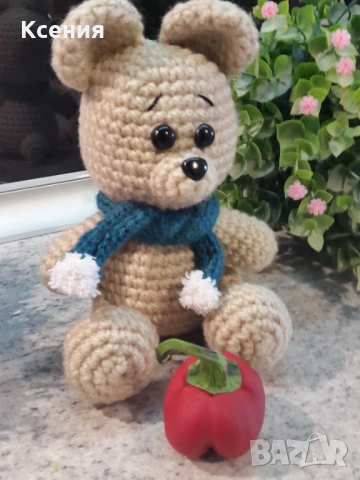 Плетена играчка Мече, снимка 7 - Плюшени играчки - 52515477