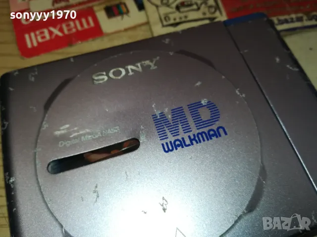 MINIDISC SONY-РАБОТИ С НОРМАЛНА БАТЕРИЯ 1,5В 2611241012, снимка 10 - Радиокасетофони, транзистори - 48109408