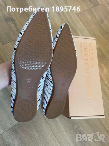 Vivaia пантофки с остър връх - Vivaia Pointed-Toe Ballet Flats(Aria 5), снимка 3 - Дамски ежедневни обувки - 52966748
