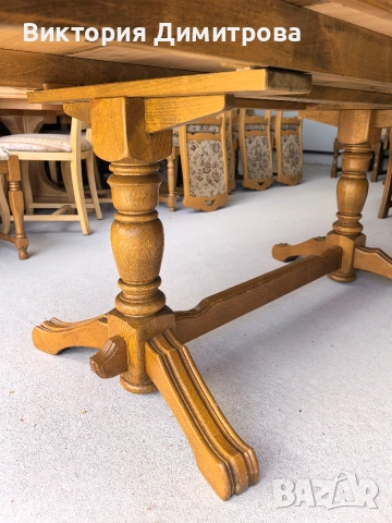 Разтегателна трапезна маса 2,60 м. , снимка 6 - Маси - 54128654