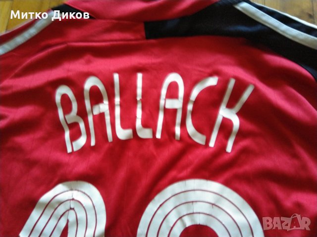 Тениска Германия Адидас 2006-08 гости №13 Михаел Балак размер ХЛ, снимка 10 - Футбол - 33726291