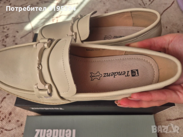 Лоуфъри TendenZ – Естествена кожа (№37), снимка 3 - Дамски елегантни обувки - 54316603