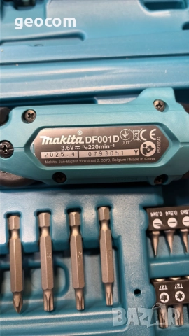 Makita DF001DW акумулаторна отвертка (3.6V,1.5Ah,4.00nm), снимка 4 - Отвертки - 52925842