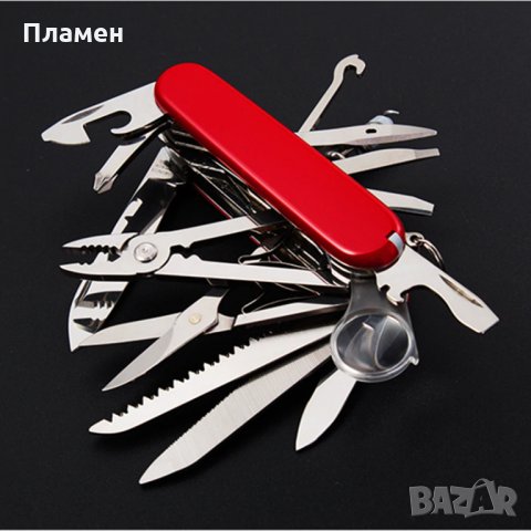 Тип Швейцарски джобен нож 32 в 1 мултифункционален, армейски мултитул, сгъваем тип,ножче инструмент